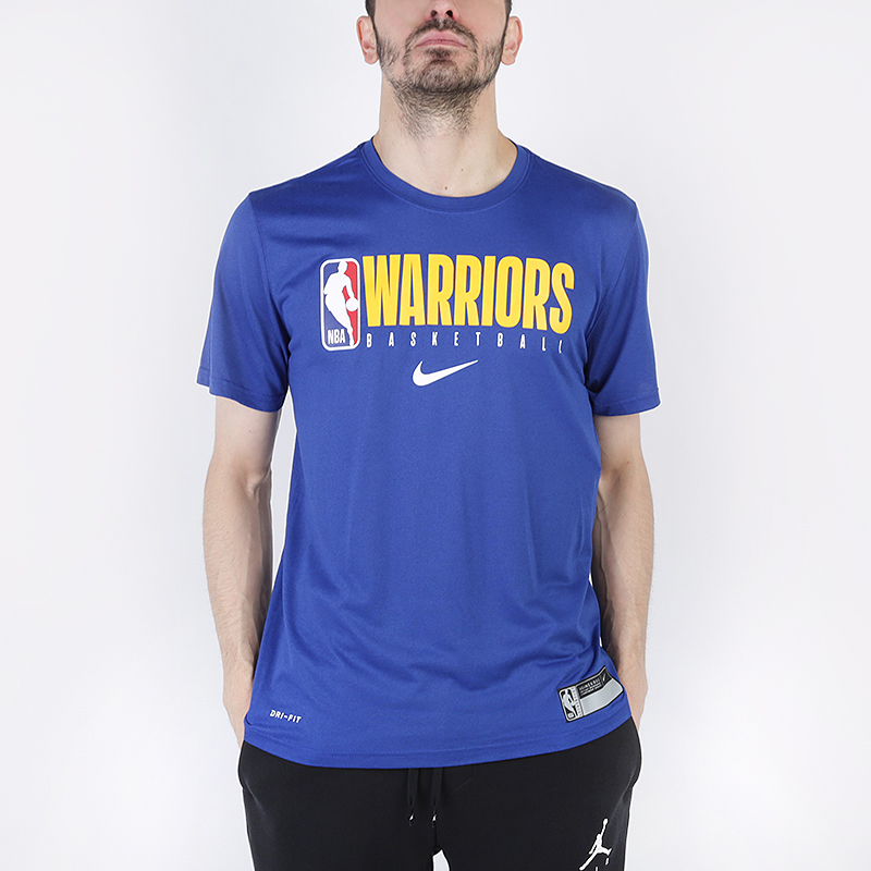 мужская синяя футболка Nike NBA Golden State Warriors Tee AT0680-495 - цена, описание, фото 1